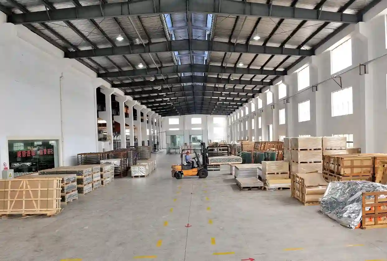 Tradsark warehouse logistics with metallized film rolls being moved, supplied by top manufacturers and suppliers