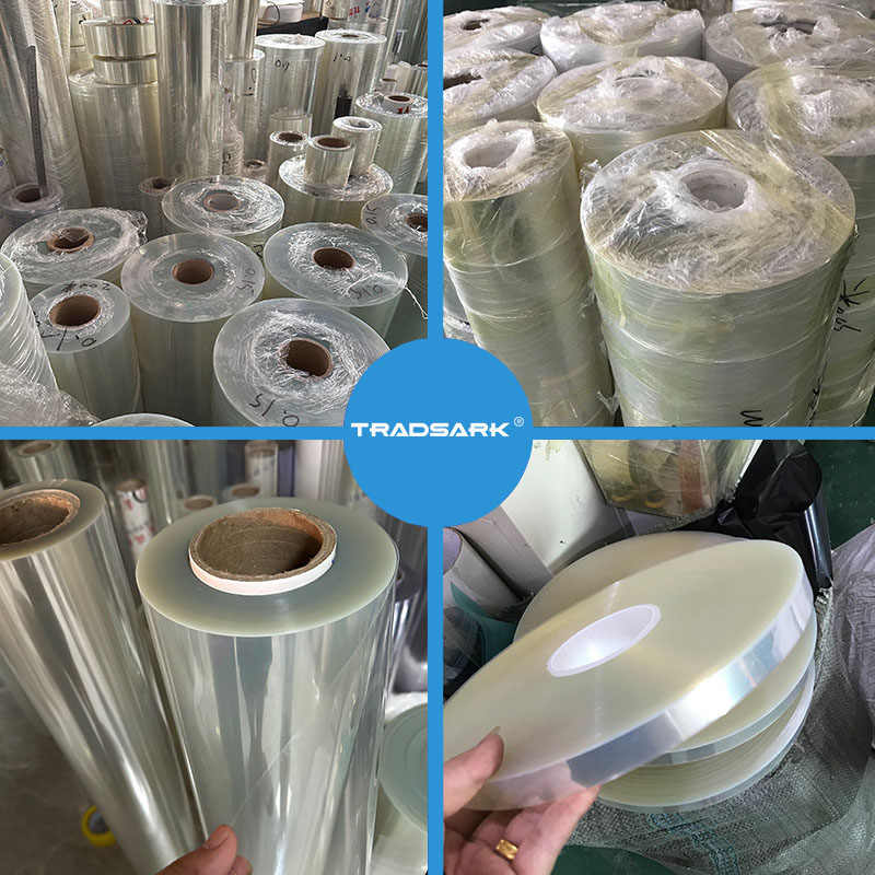 High-transparency PET Film roll with superior tensile strength and clarity from Tradsark New Materials.