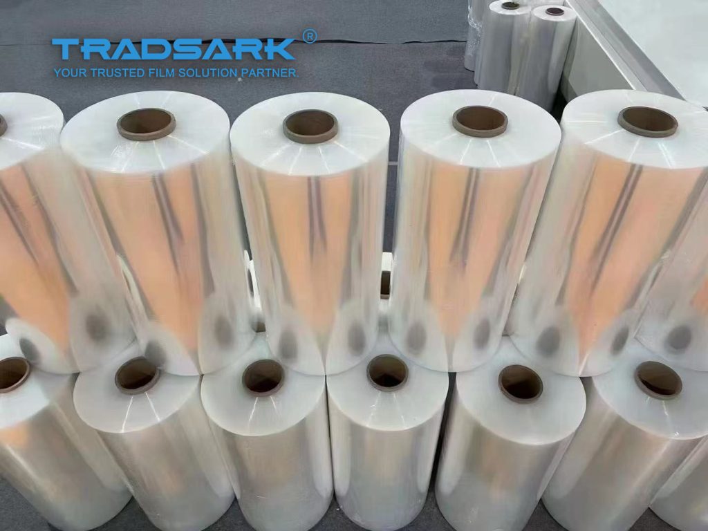 China PE stretch film market analysis 2025–2030, industry growth trends, and packaging film demand by Tradsark.
