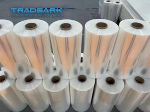 China PE stretch film market analysis 2025–2030, industry growth trends, and packaging film demand by Tradsark.
