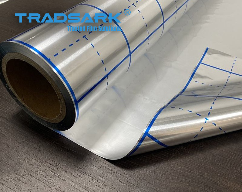 Multi-layer PET metallized aluminium reflective film structure for underfloor heating insulation
