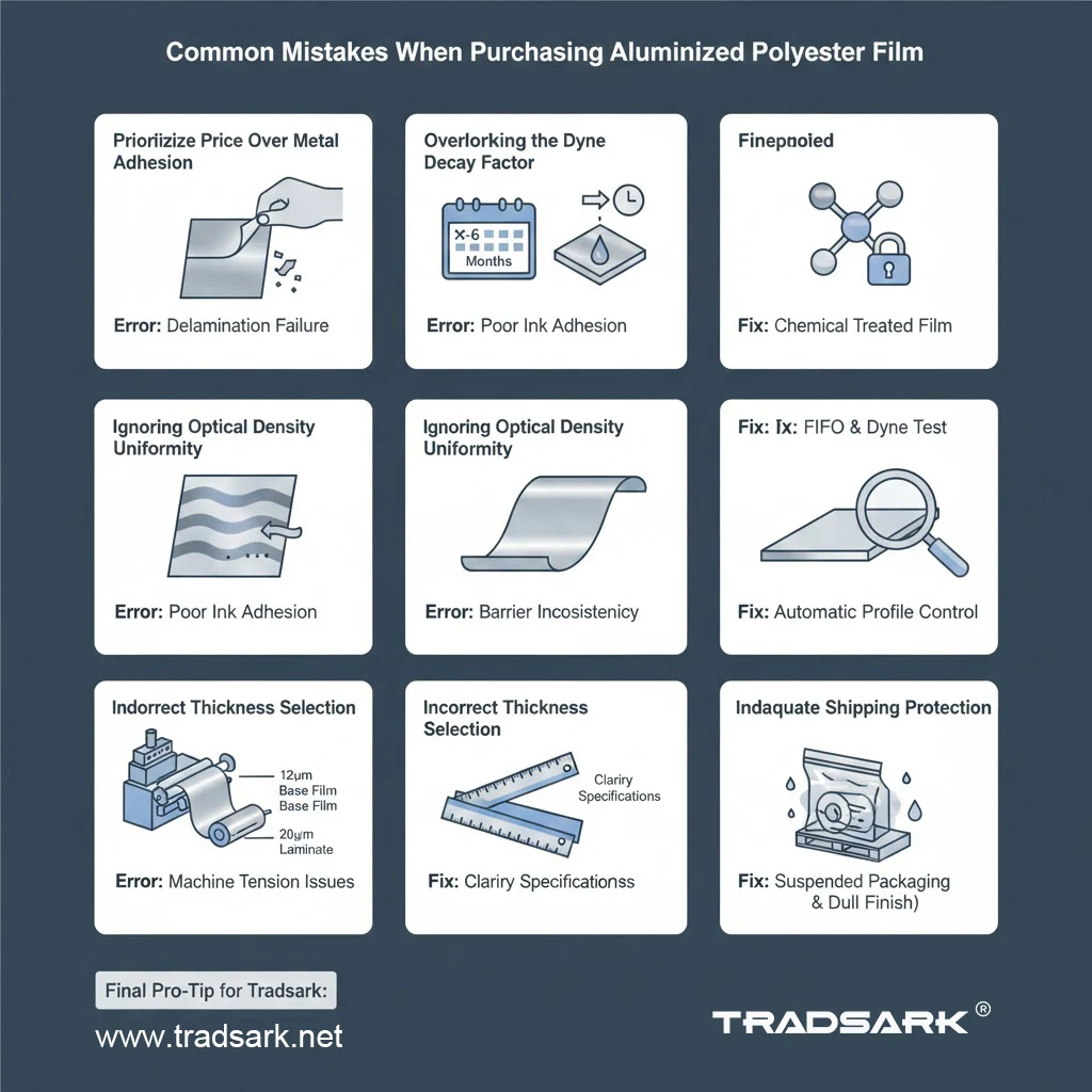 TRADSARK quality inspection of aluminized PET film layer thickness and optical density uniformity.