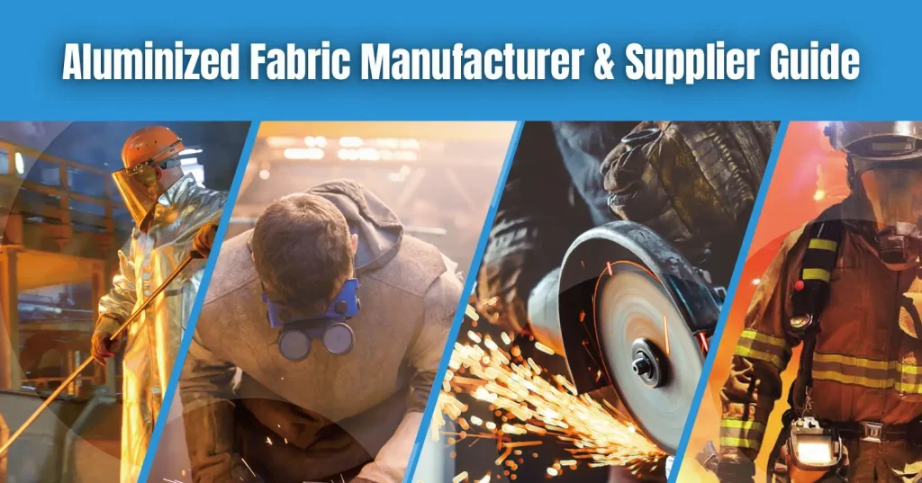 Aluminized fabric for firefighter proximity suits manufactured by Tradsark – high reflectivity radiant heat reflective composite fabric